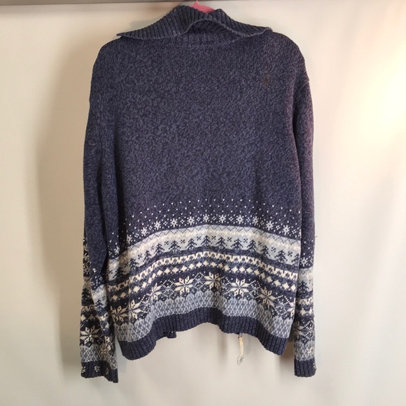 Hand Knit Ms.Lee Christmas holidays cardigan Sz L - Picture 6 of 8